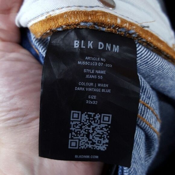 BLK DNM Mens Jeans Size 32x32 Blue Medium Wash 55 Bootcut Denim $250 - Picture 5 of 9